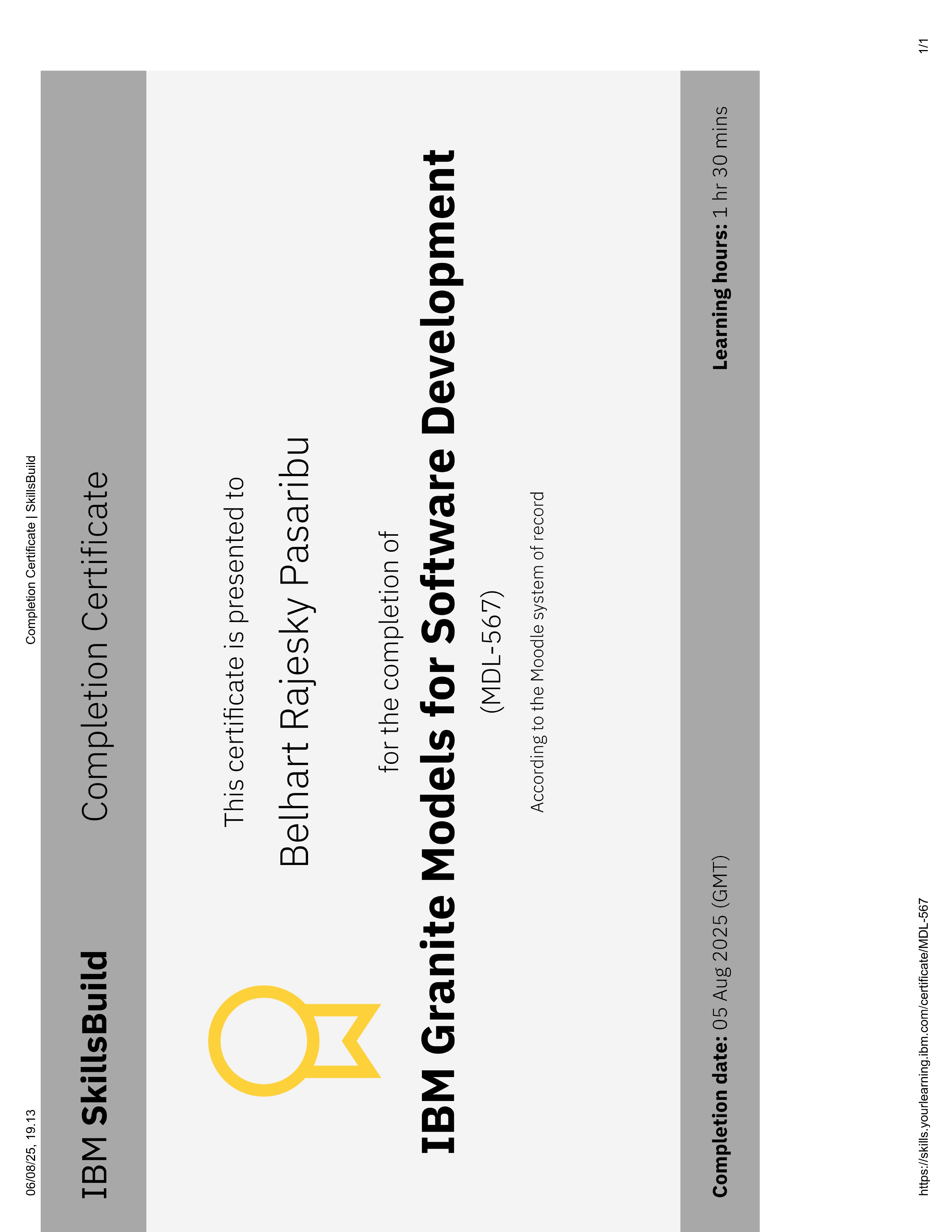 Certificate preview